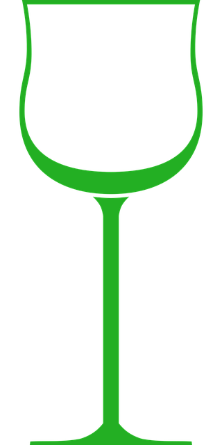Free glass wine green vector