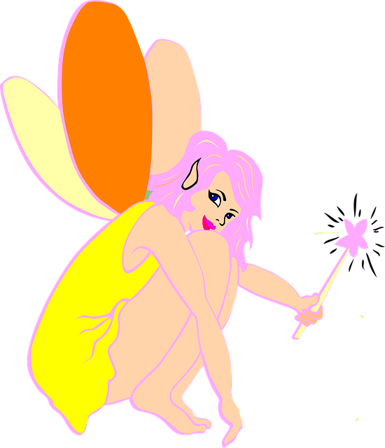 Free elf fairy girl vector