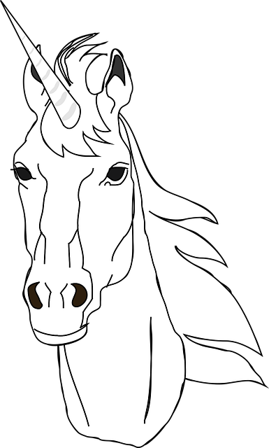 Unicórnio, Cabeça, Buzina, Cavalo