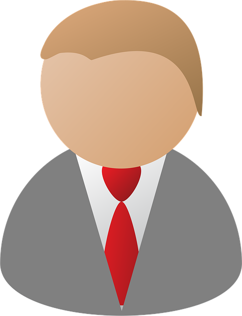 Free business person blue illustration