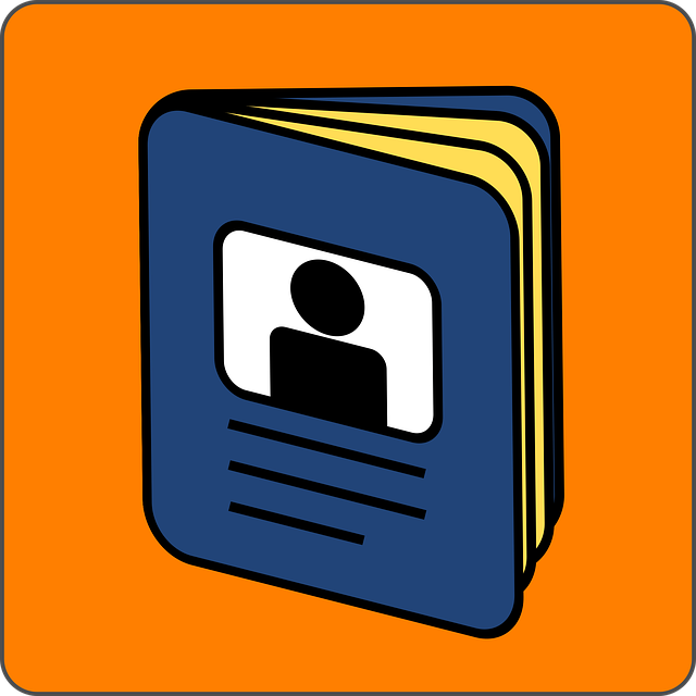Free passport blue orange vector