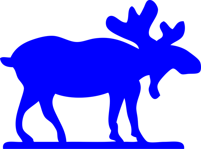 Free Moose Mammal vector and picture