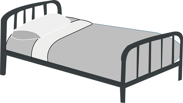 Download free HD stock image of Bed Metal Free bed metal motel vector