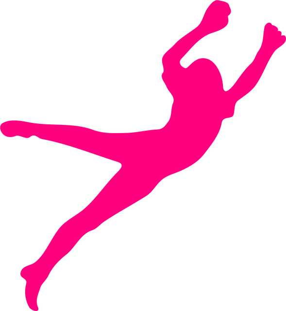 Download free HD stock image of Girl Jumping Free girl jumping pink vector