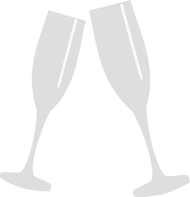 Free glass grey flutes illustration