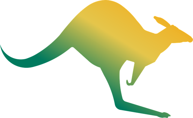Free kangaroo animal jump vector