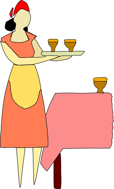 Free barmaid female alcohol vector