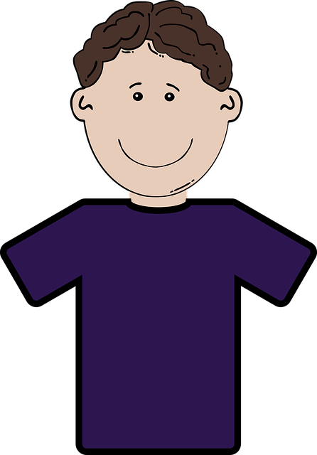 Free boy tee-shirt blue vector
