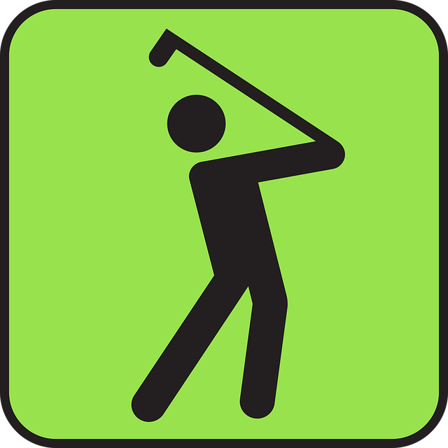 Free golf player sport vector