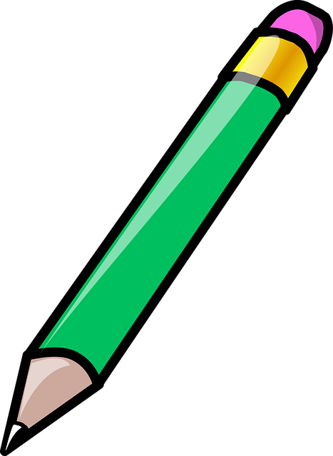 Free pencil eraser green vector