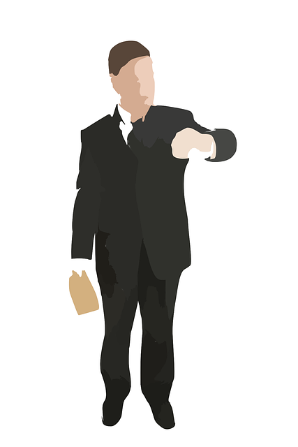 Free businessman time watch vector