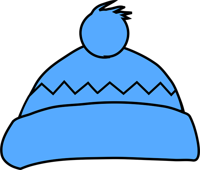 Free cap woollen warm vector