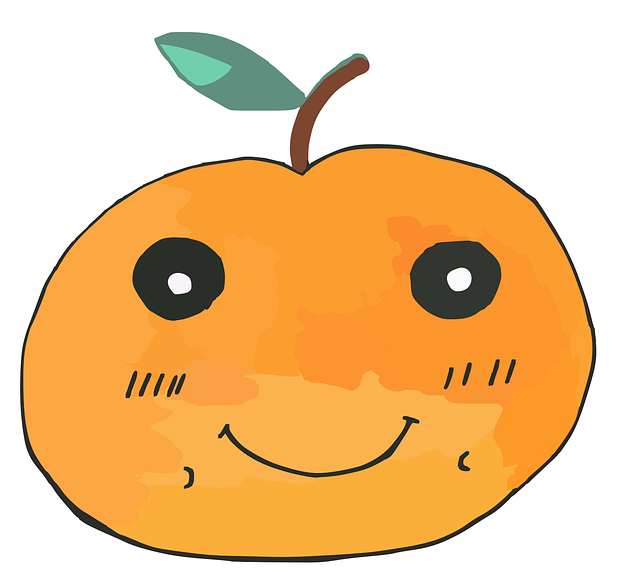 Free orange fruit citrus illustration