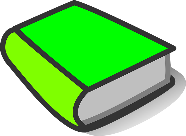 Free book green thick vector
