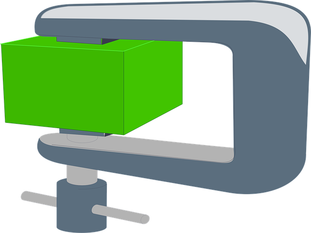 Free clamp vice grip vector
