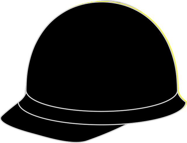 Free helmet worker construction vector
