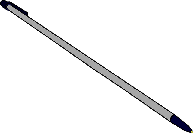 Free pen slender ballpoint vector