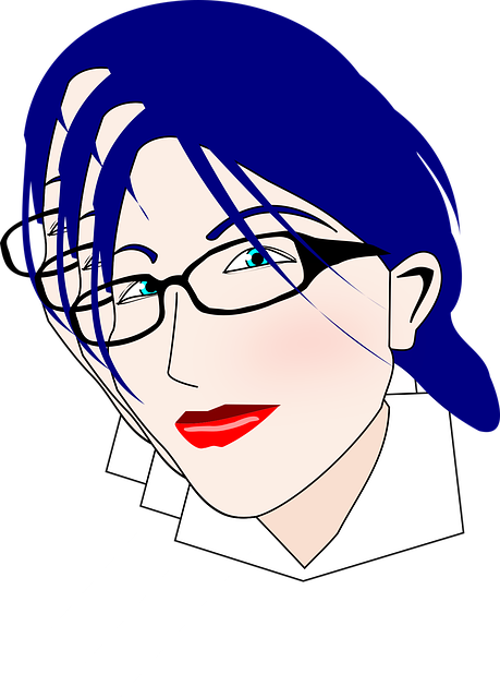 Free girl eyes blue illustration