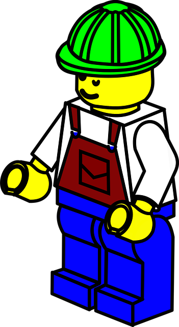 Free man toy plastic vector