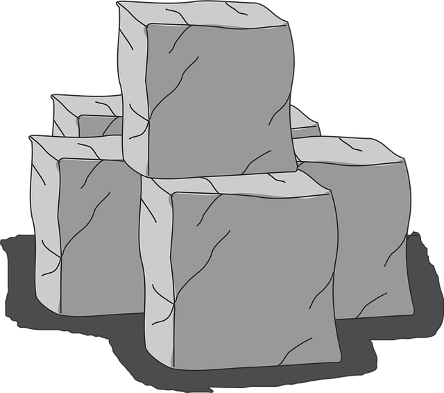 Free rocks marble blocks vector