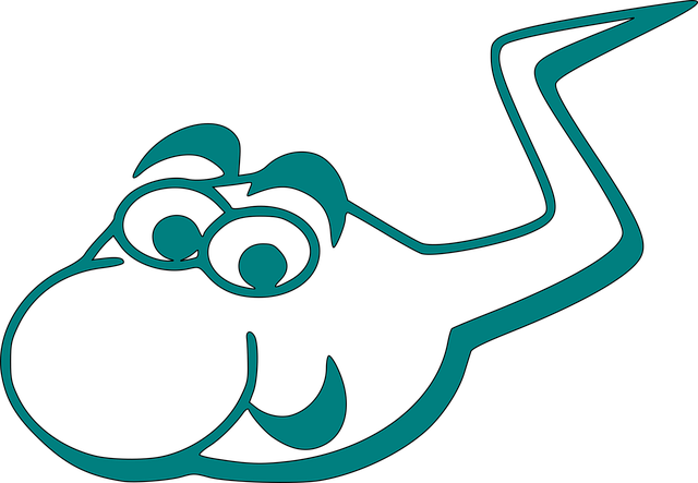 Free sperm green happy illustration