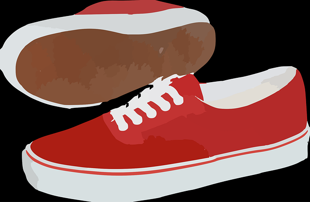 Free tennis shoes red running vector