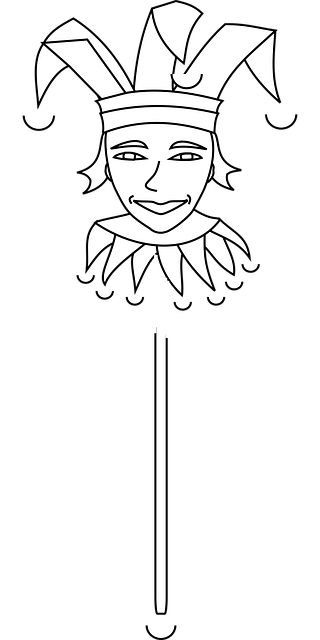 Free jester costume joker vector