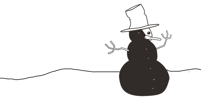 Schneemann, Zylinder, Winter, Kalt