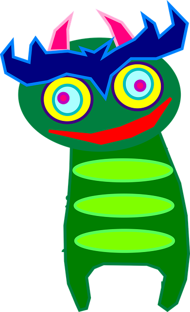 Free monster alien creature illustration