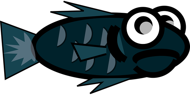 Free fish scales swim vector