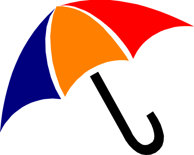 Free umbrella rain weather vector