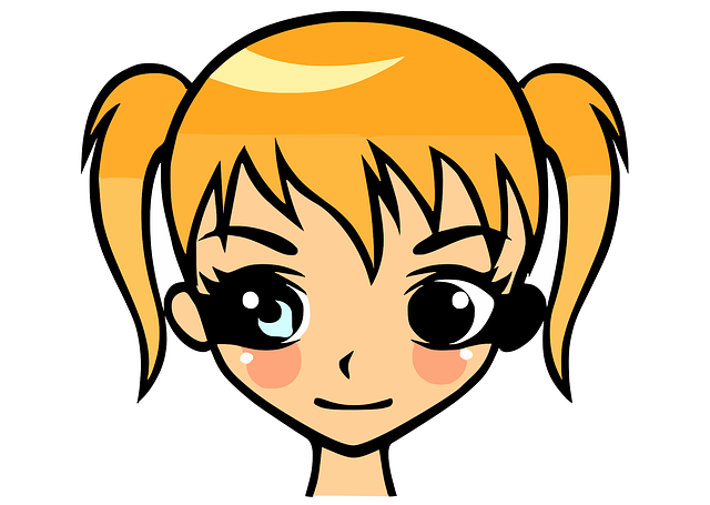 Free blonde girl young vector