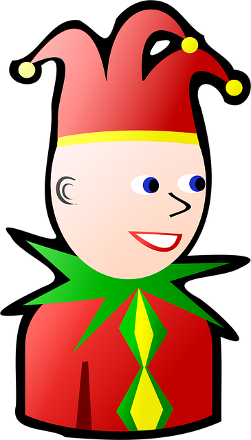 Free jester costume joker vector