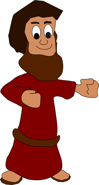 Free man figure orange illustration
