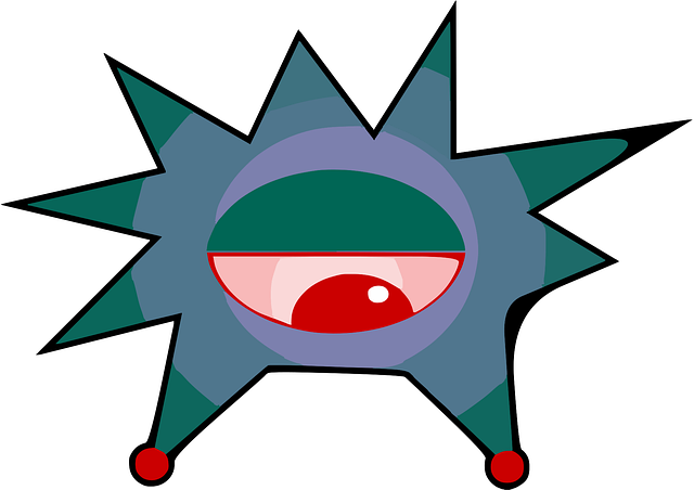 Free virus alien health vector