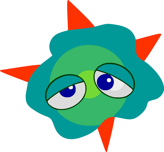 Free virus alien health illustration