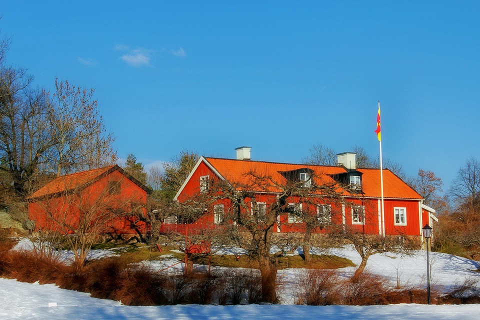Sweden Farm Rural Barn Buildings Architecture
