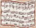 music, paper, background