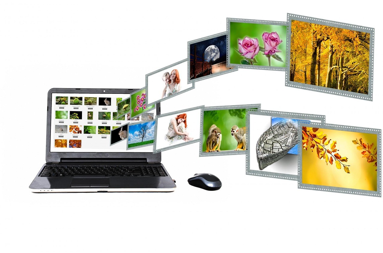 Desktop computer monitor displaying a browser window with website content on screen.