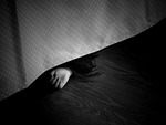 hand, table cloth, crime