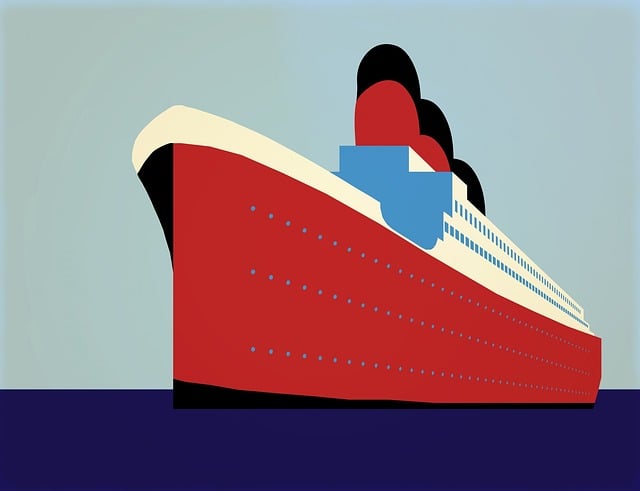 Free ship liner nature illustration