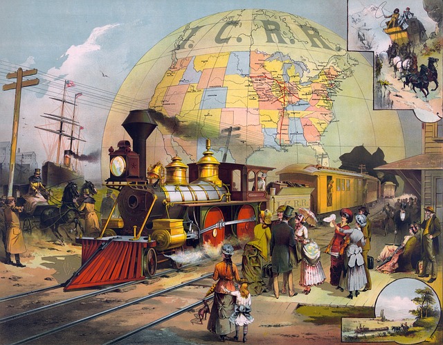 Free steam train train railroad illustration