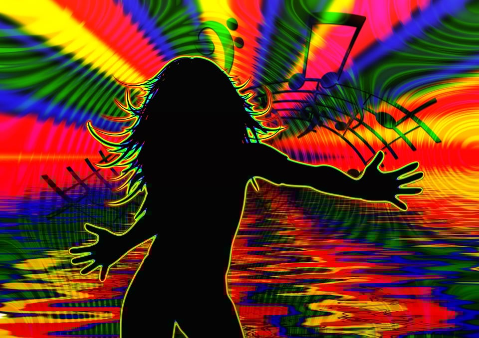 Kostenlose Illustration: Mädchen, Disco, Disko, Diskothek ...