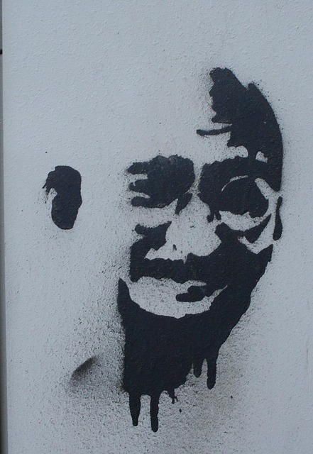 Free Graffiti Gandhi photo and picture