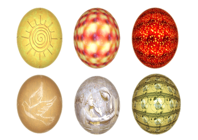 Free easter eggs multicoloured coloured illustration