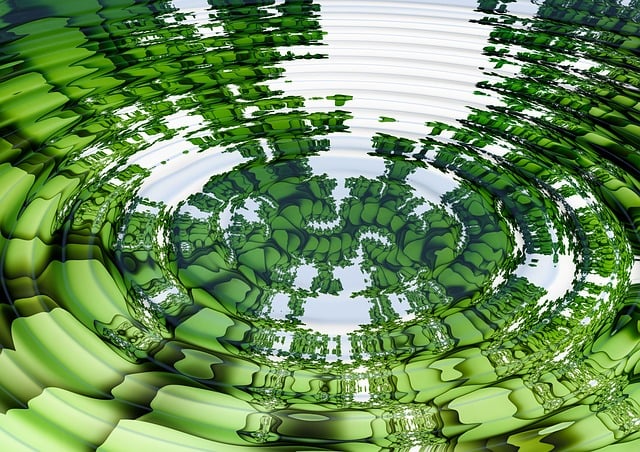 Free waves concentric waves circles illustration