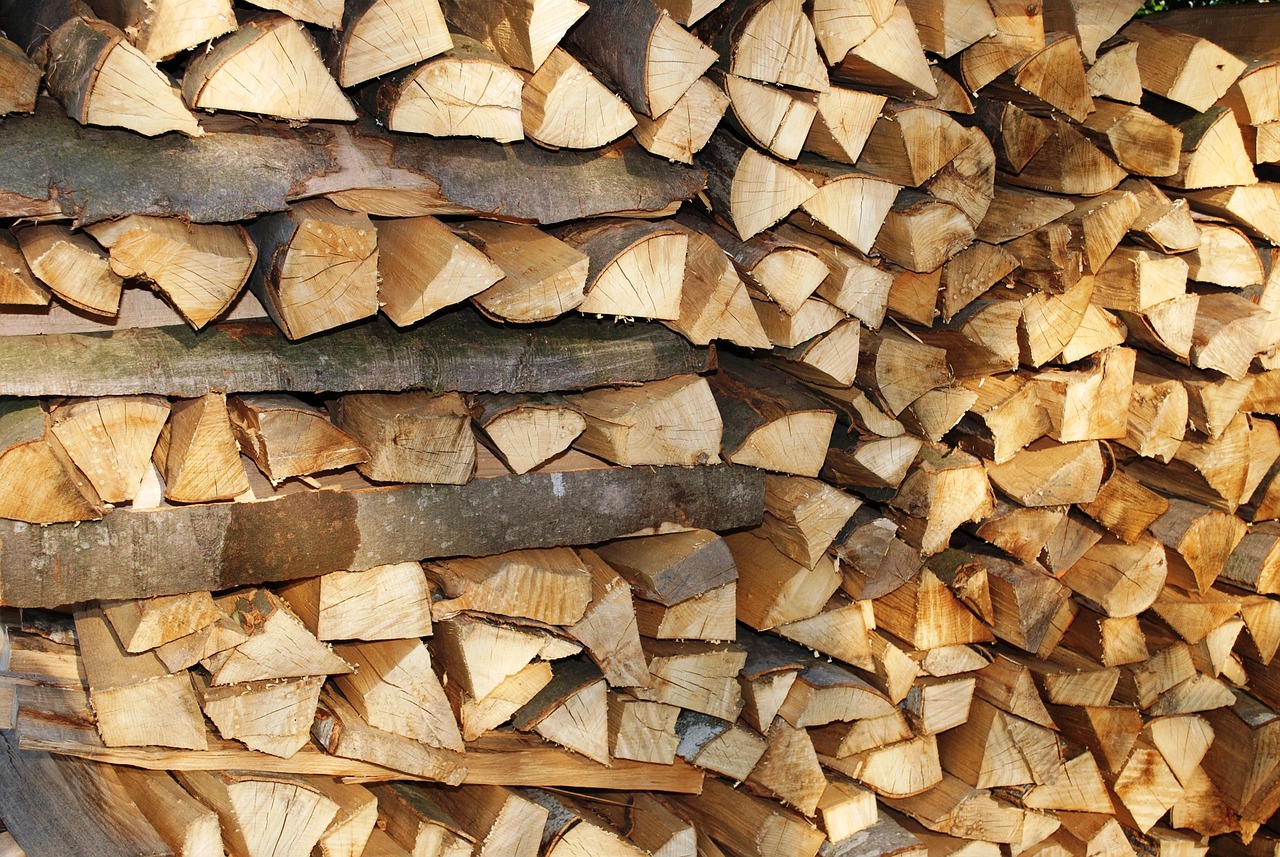 Pile De Bois De Chauffage