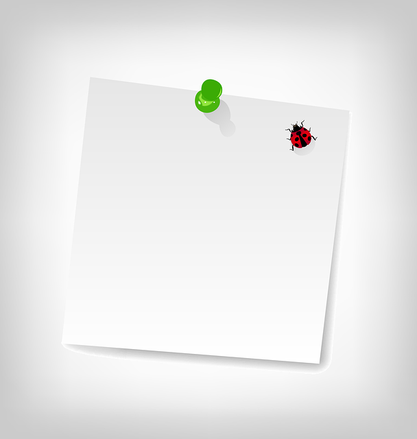 Free note paper a notice vector