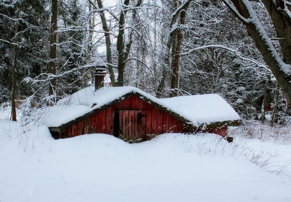 Finland, Landscape, Scenic, Cabin, Hut, House