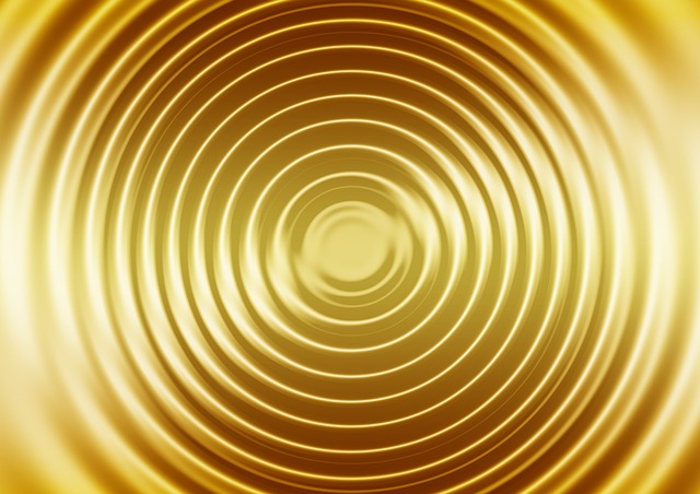 Download free HD stock image of Wave Gold Free wave gold concentric illustration